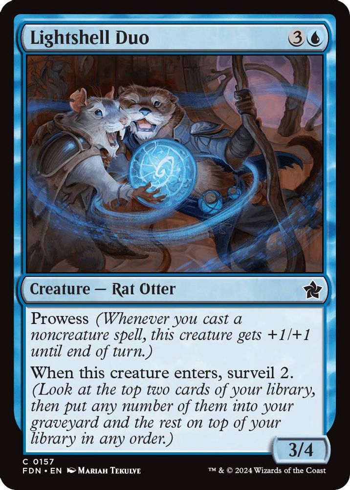 2024 Magic: The Gathering: Foundations (FDN) - Lightshell Duo (#157, Common)