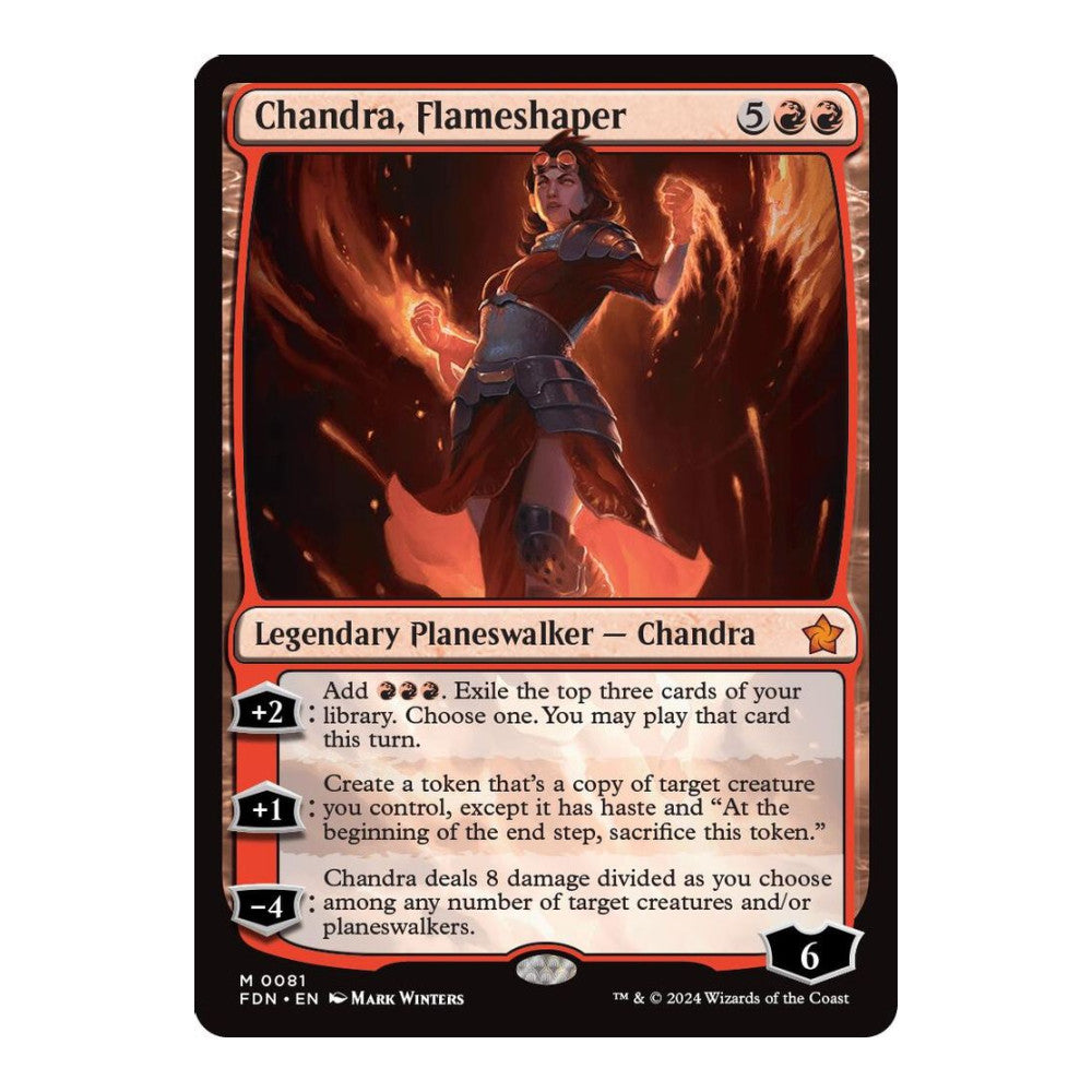 Chandra, Flameshaper - Foundations () - Near Mint -