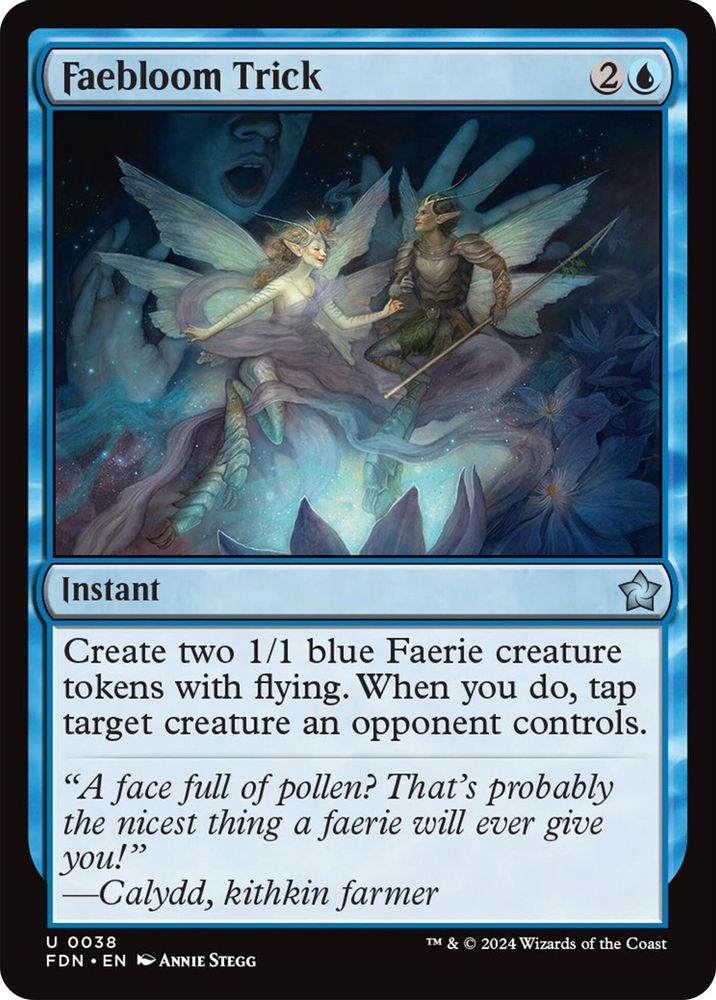 2024 Magic: The Gathering: Foundations (FDN) - Faebloom Trick (#38, Uncommon)