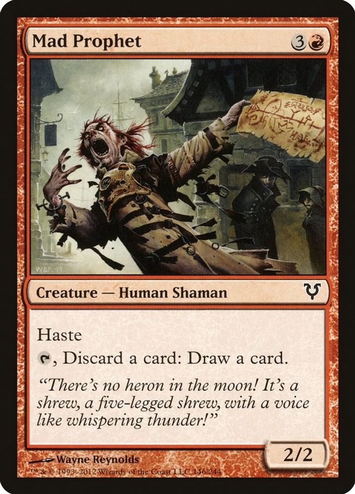 2012 Magic: The Gathering: Avacyn Restored (AVR) - Mad Prophet (#146, Common) (, Near Mint)