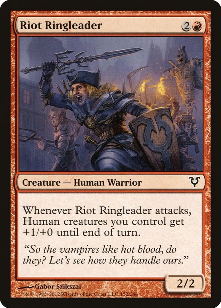 2012 Magic: The Gathering: Avacyn Restored (AVR) - Riot Ringleader (#152, Common) (, Near Mint)