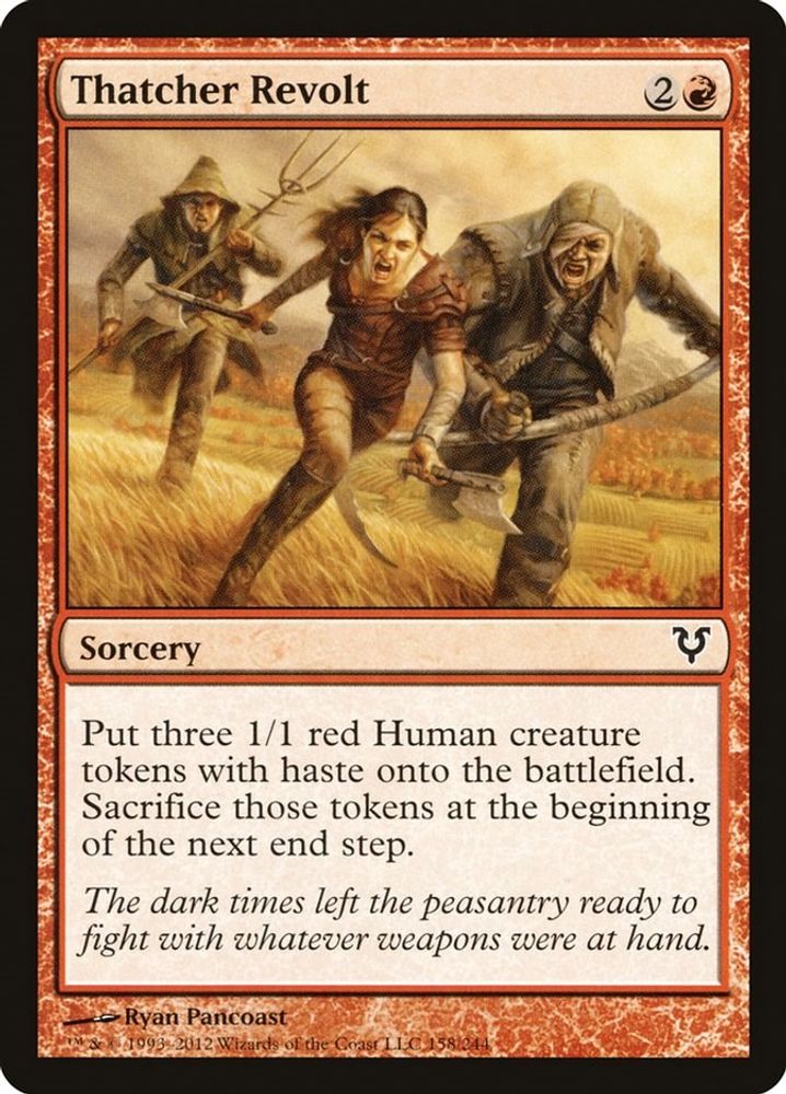 2012 Magic: The Gathering: Avacyn Restored (AVR) - Thatcher Revolt (#158, Common) (, Near Mint)