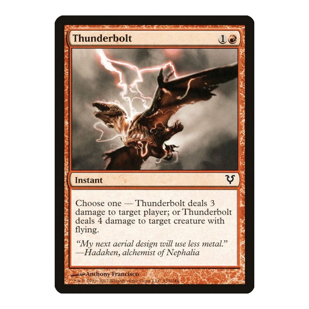 2012 Magic: The Gathering: Avacyn Restored (AVR) - Thunderbolt (#159, Common) (, Near Mint)