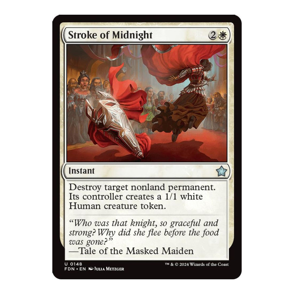 2024 Magic: The Gathering: Foundations (FDN) - Stroke of Midnight (#148, Uncommon) (, Near Mint)