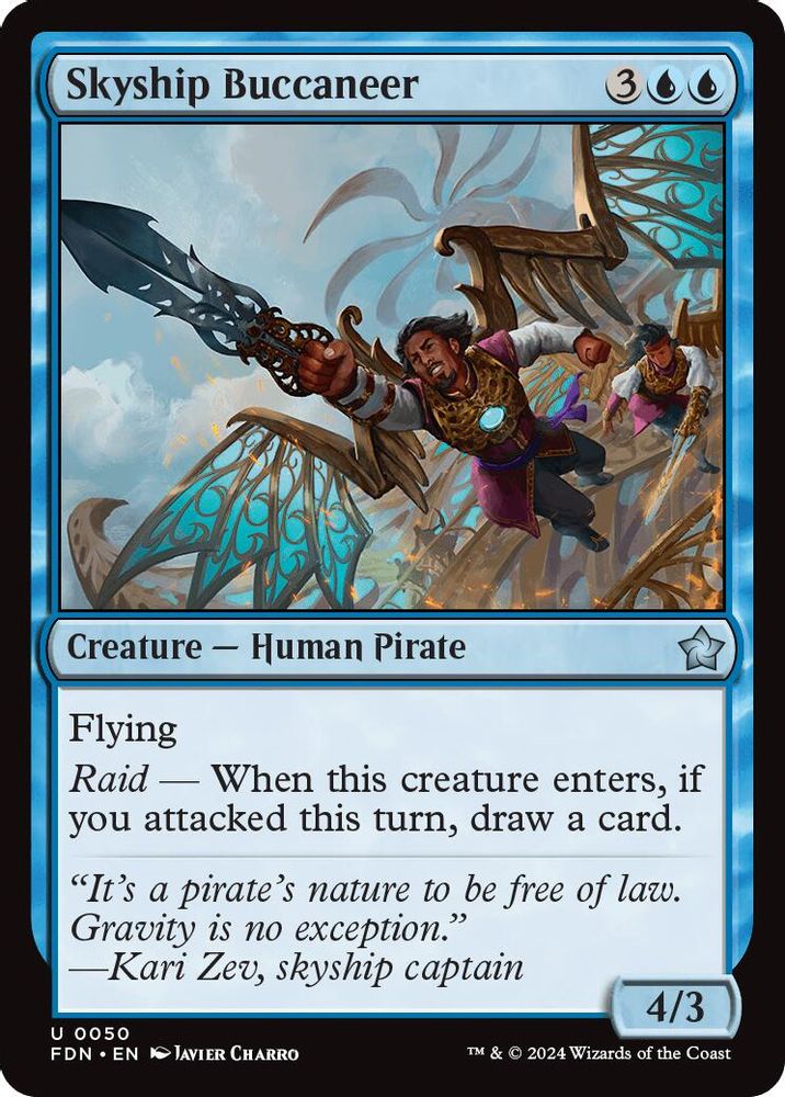 2024 Magic: The Gathering: Foundations (FDN) - Skyship Buccaneer (#50, Uncommon)