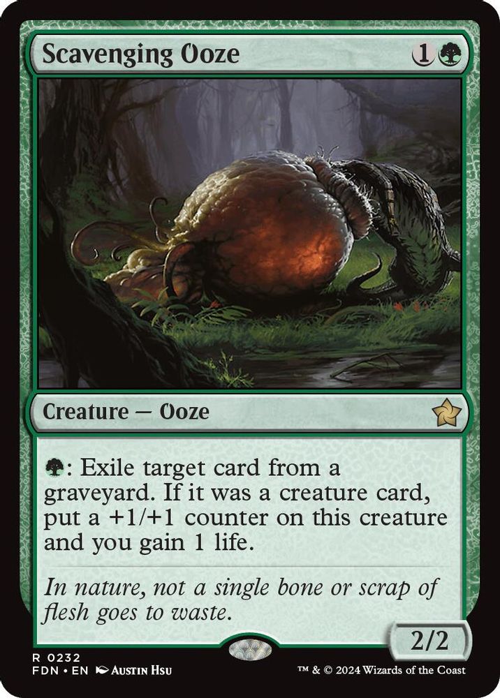 2024 Magic: The Gathering: Foundations (FDN) - Scavenging Ooze (#232, Rare)