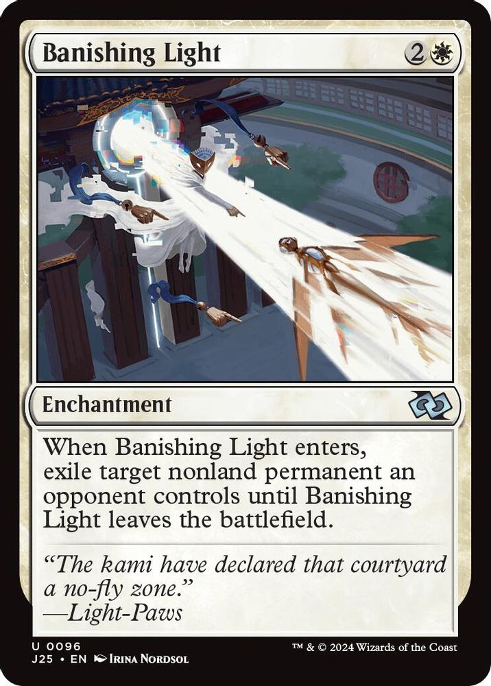 2024 Magic: The Gathering: Foundations Jumpstart (J25) - Banishing Light (#96, Uncommon) (, Near Mint)