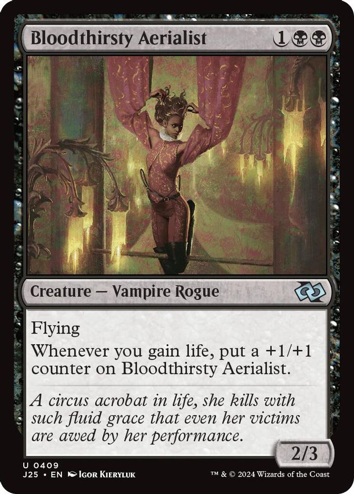 2024 Magic: The Gathering: Foundations Jumpstart (J25) - Bloodthirsty Aerialist (#409, Uncommon) (, Near Mint)