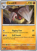 2024 Pokemon: SV08: Surging Sparks (SSP) - Excadrill (#109/191, Common) (Reverse Holofoil, Near Mint)