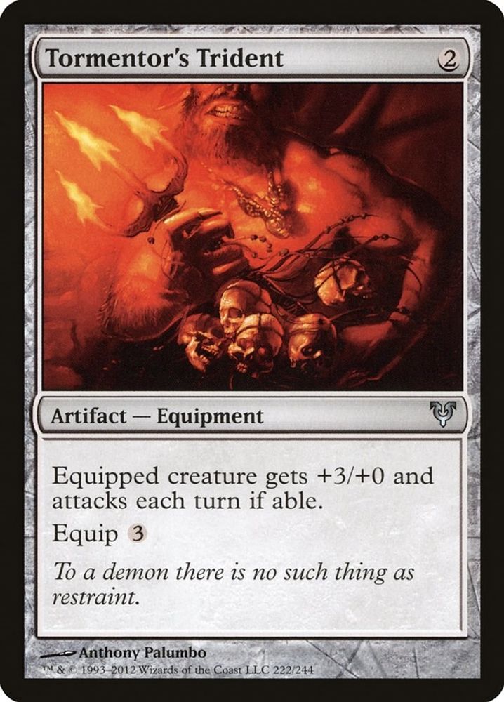 2012 Magic: The Gathering: Avacyn Restored (AVR) - Tormentor's Trident (#222, Uncommon) (, Near Mint)