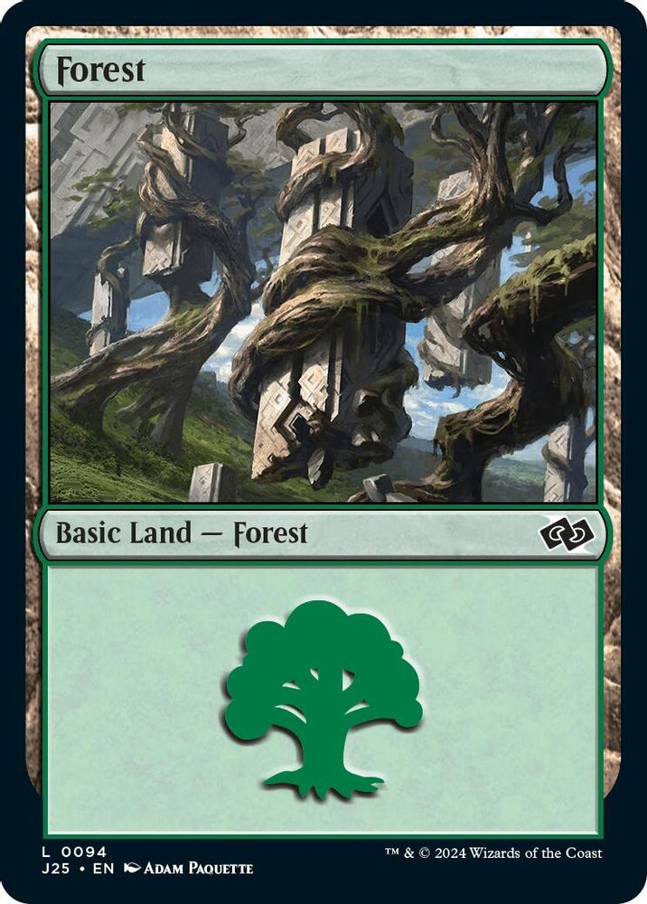 2024 Magic: The Gathering: Foundations Jumpstart (J25) - Forest 0094 (#94, Land) (, Near Mint)