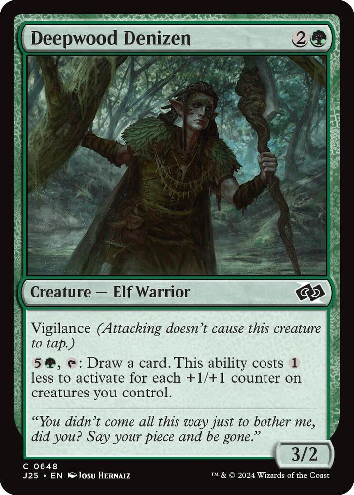 2024 Magic: The Gathering: Foundations Jumpstart (J25) - Deepwood Denizen (#648, Common) (, Near Mint)