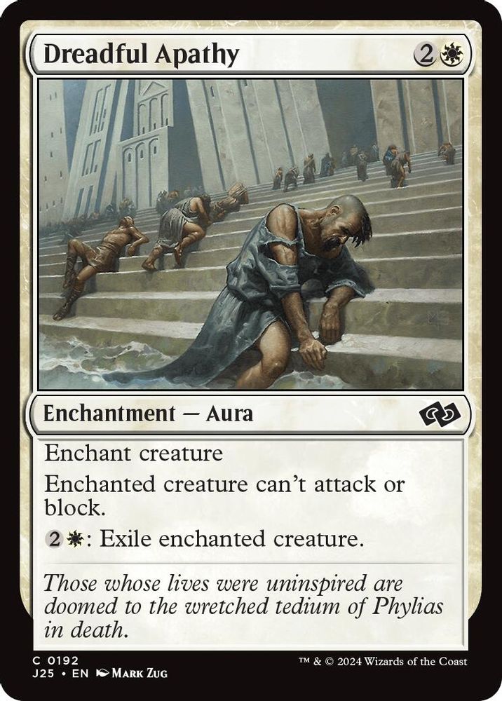 2024 Magic: The Gathering: Foundations Jumpstart (J25) - Dreadful Apathy (#192, Common) (, Near Mint)