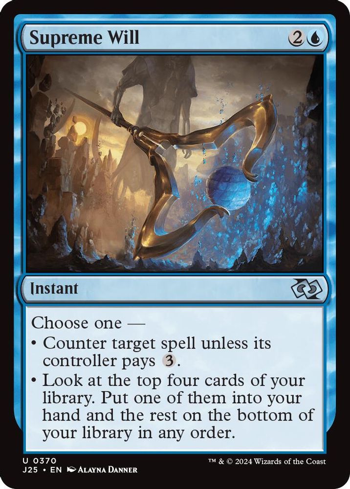 2024 Magic: The Gathering: Foundations Jumpstart (J25) - Supreme Will (#370, Uncommon) (, Near Mint)