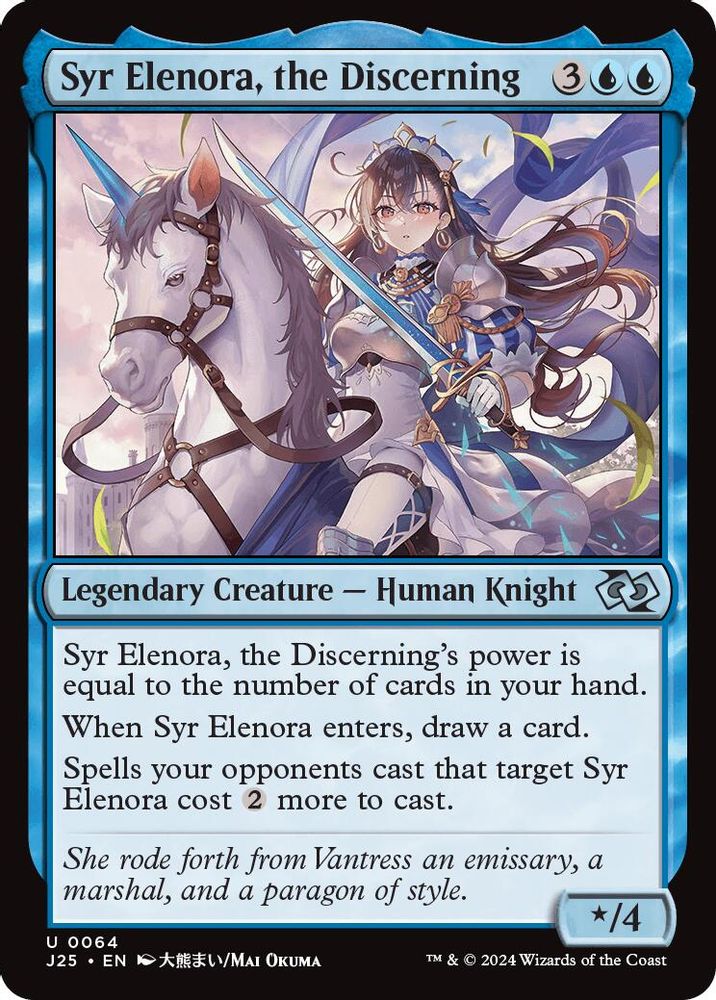 2024 Magic: The Gathering: Foundations Jumpstart (J25) - Syr Elenora the Discerning Anime (#64, Uncommon) (, Near Mint)