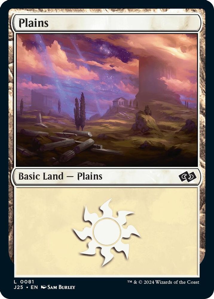 2024 Magic: The Gathering: Foundations Jumpstart (J25) - Plains 0081 (#81, Land) (, Near Mint)