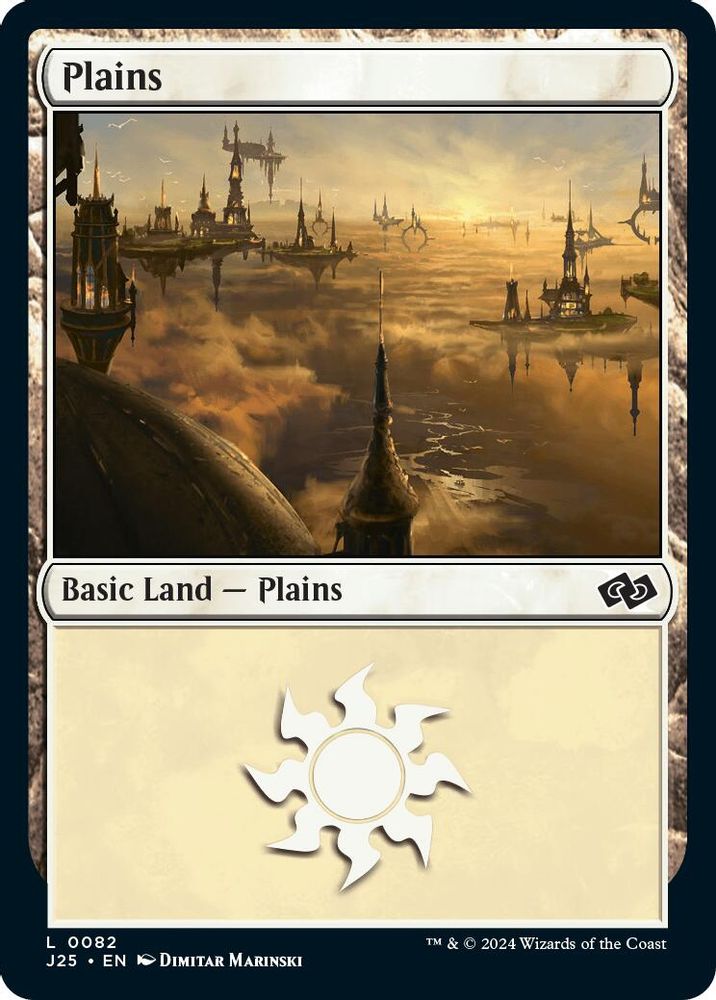 2024 Magic: The Gathering: Foundations Jumpstart (J25) - Plains 0082 (#82, Land) (, Near Mint)