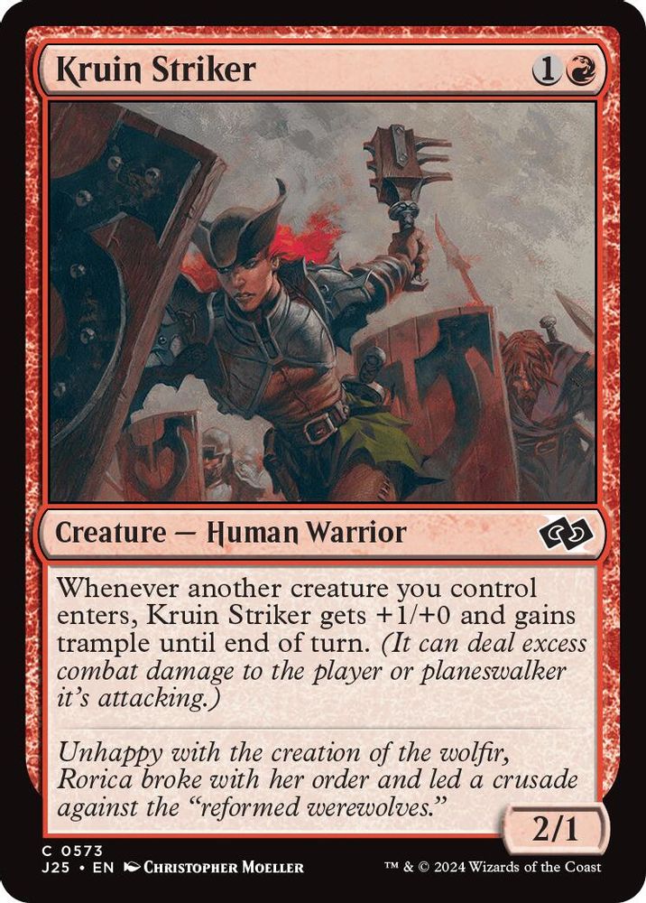 2024 Magic: The Gathering: Foundations Jumpstart (J25) - Kruin Striker (#573, Common) (, Near Mint)