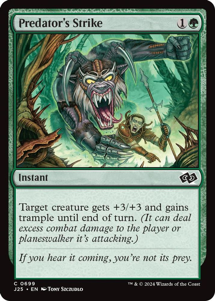 2024 Magic: The Gathering: Foundations Jumpstart (J25) - Predators Strike (#699, Common) (, Near Mint)