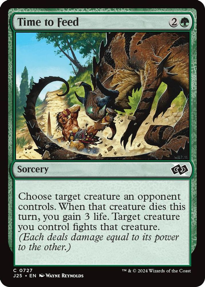 2024 Magic: The Gathering: Foundations Jumpstart (J25) - Time to Feed (#727, Common) (, Near Mint)