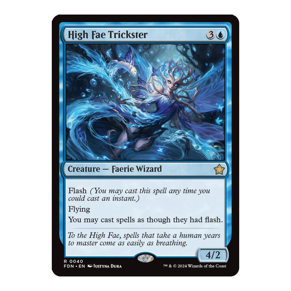2024 Magic: The Gathering: Foundations (FDN) - High Fae Trickster (#40, Rare) (, Near Mint)