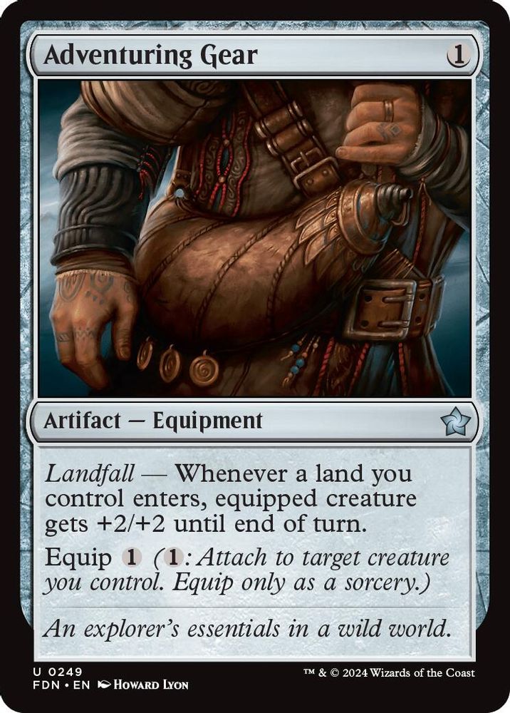 2024 Magic: The Gathering: Foundations (FDN) - Adventuring Gear (#249, Uncommon)