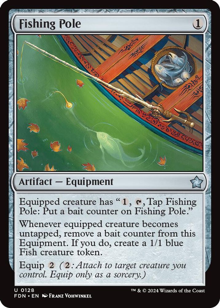 2024 Magic: The Gathering: Foundations (FDN) - Fishing Pole (#128, Uncommon)
