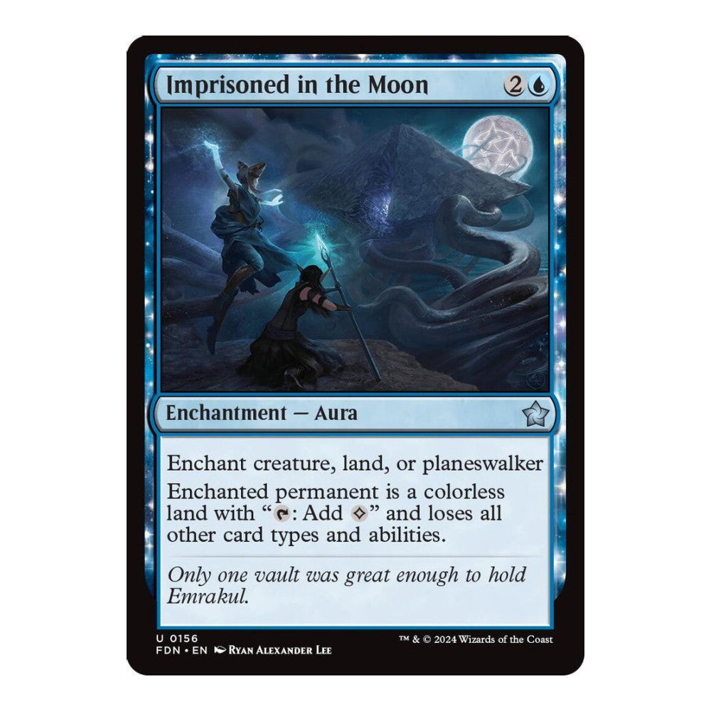 2024 Magic: The Gathering: Foundations (FDN) - Imprisoned in the Moon (#156, Uncommon) (, Near Mint)