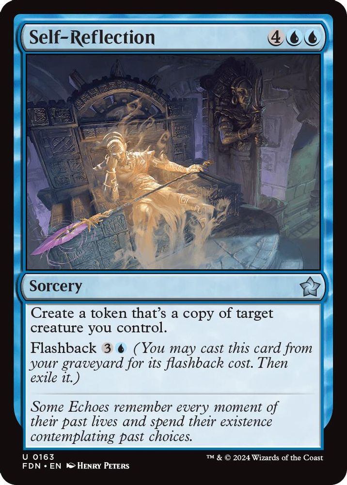 2024 Magic: The Gathering: Foundations (FDN) - Self Reflection (#163, Uncommon)