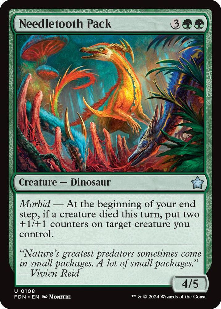 2024 Magic: The Gathering: Foundations (FDN) - Needletooth Pack (#108, Uncommon) (, Near Mint)