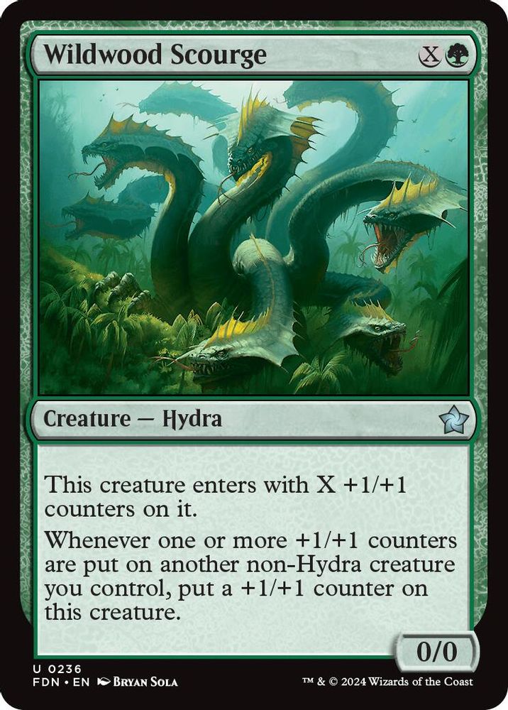 2024 Magic: The Gathering: Foundations (FDN) - Wildwood Scourge (#236, Uncommon) (, Near Mint)