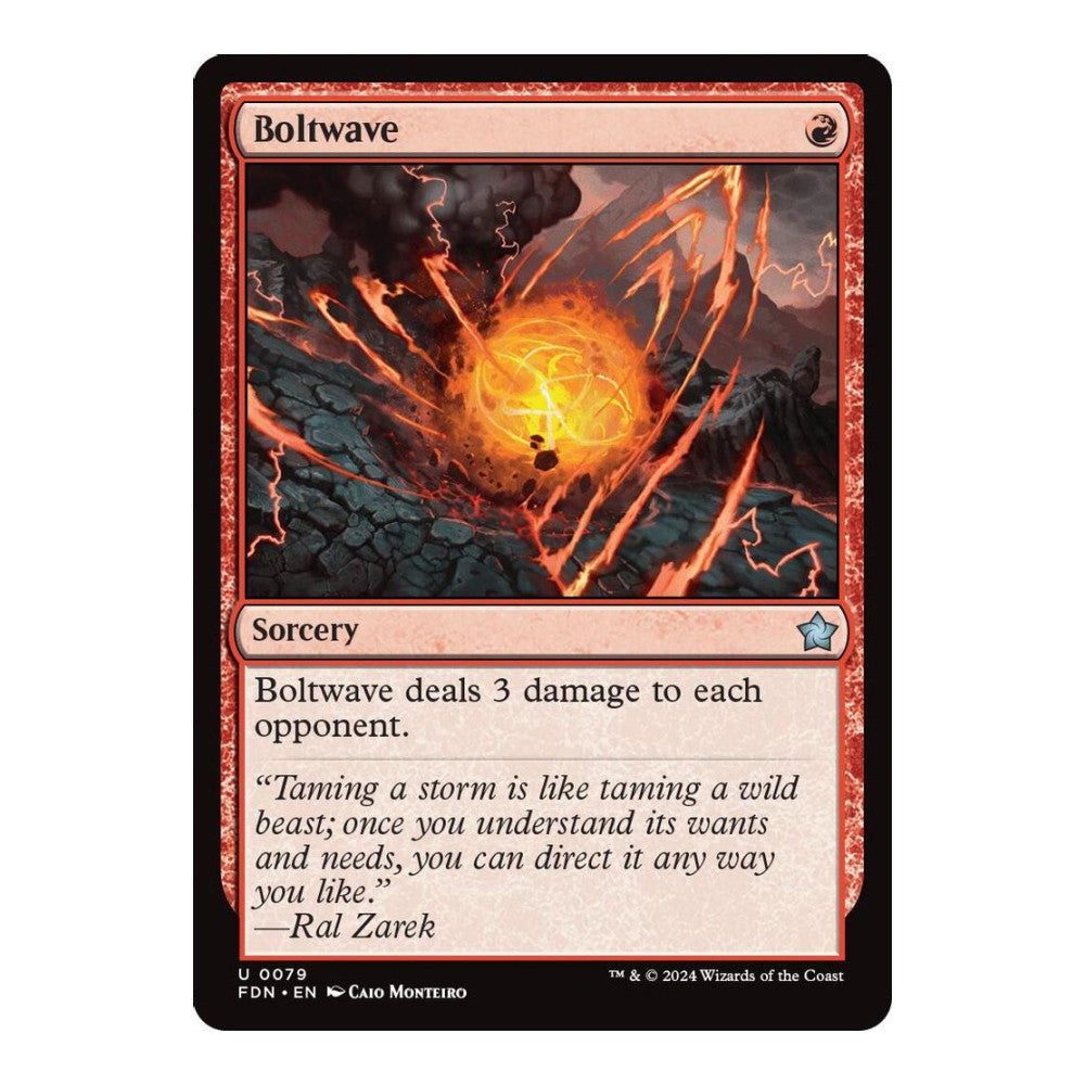 2024 Magic: The Gathering: Foundations (FDN) - Boltwave (#79, Uncommon) (, Near Mint)