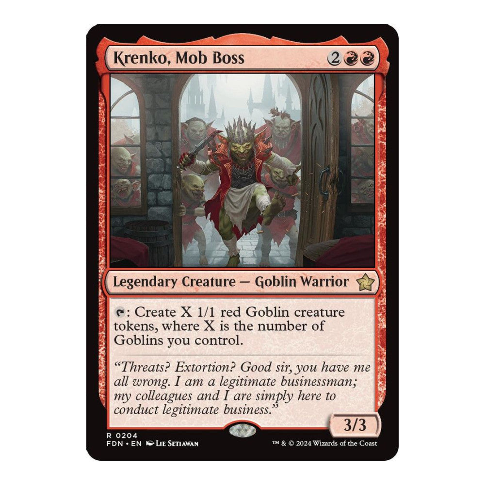 2024 Magic: The Gathering: Foundations (FDN) - Krenko Mob Boss (#204, Rare) (, Near Mint)