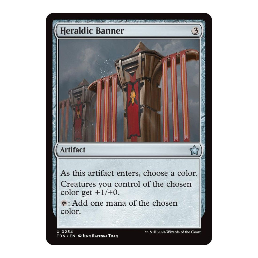 2024 Magic: The Gathering: Foundations (FDN) - Heraldic Banner (#254, Uncommon) (, Near Mint)