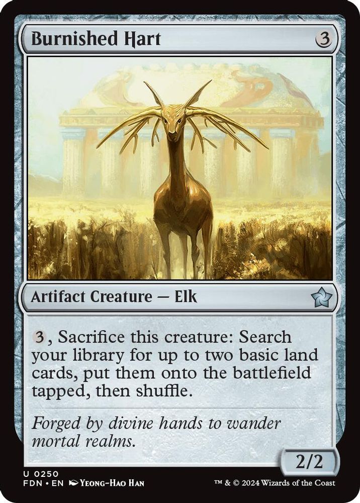2024 Magic: The Gathering: Foundations (FDN) - Burnished Hart (#250, Uncommon) (, Near Mint)