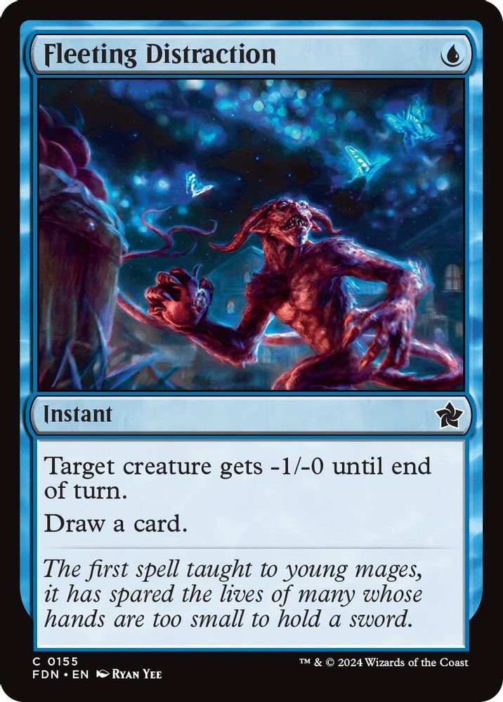 2024 Magic: The Gathering: Foundations (FDN) - Fleeting Distraction (#155, Common)
