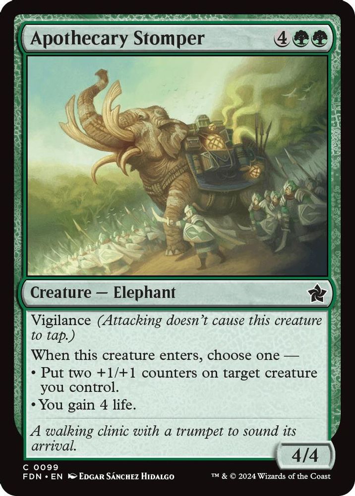 2024 Magic: The Gathering: Foundations (FDN) - Apothecary Stomper (#99, Common)