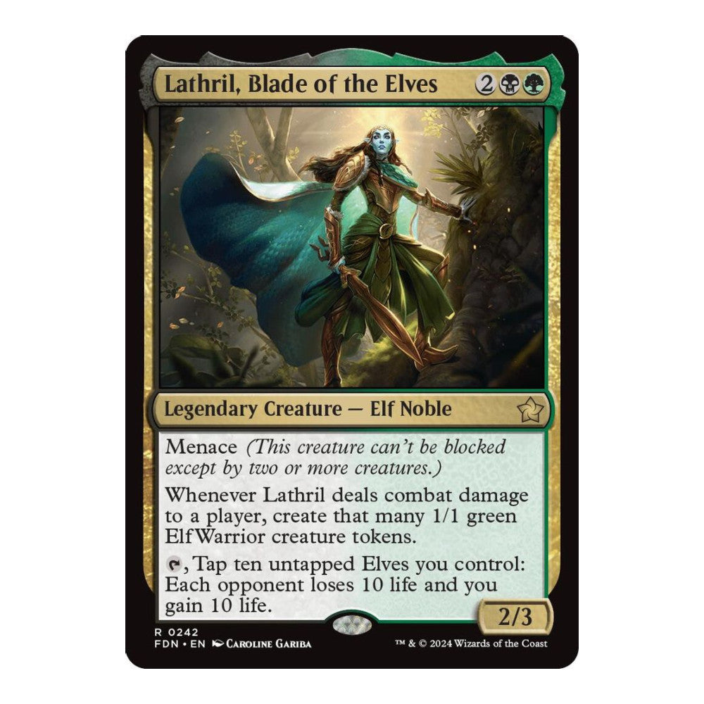 Lathril, Blade of the Elves - Foundations () - Near Mint -