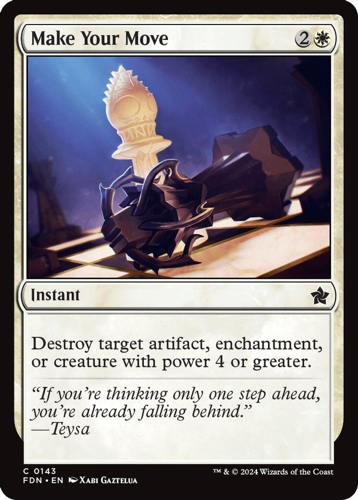 2024 Magic: The Gathering: Foundations (FDN) - Make Your Move (#143, Common)
