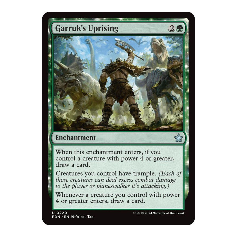 2024 Magic: The Gathering: Foundations (FDN) - Garruk's Uprising (#220, Uncommon) (, Near Mint)