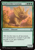 2024 Magic: The Gathering: Foundations (FDN) - Quakestrider Ceratops (#110, Uncommon) (, Near Mint)
