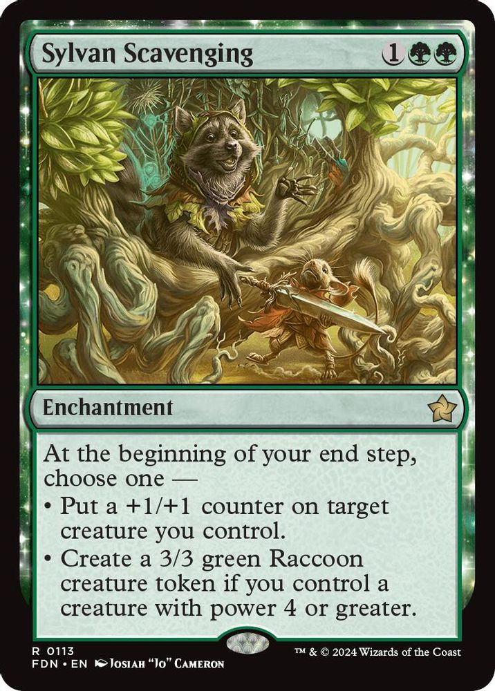 2024 Magic: The Gathering: Foundations (FDN) - Sylvan Scavenging (#113, Rare) (, Near Mint)