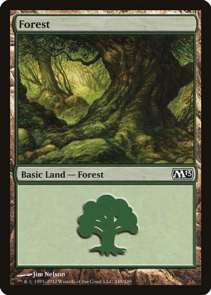 2012 Magic: The Gathering: Magic 2013 (M13) (M13) - Forest 249 (#249, Land) (, Near Mint)