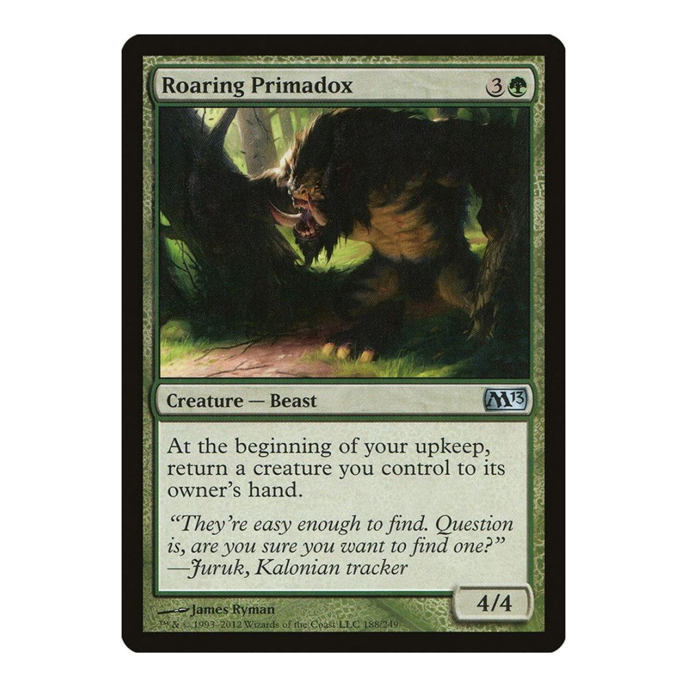 2012 Magic: The Gathering: Magic 2013 (M13) (M13) - Roaring Primadox (#188, Uncommon) (, Near Mint)