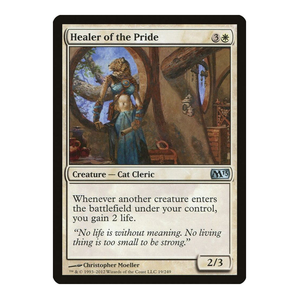 2012 Magic: The Gathering: Magic 2013 (M13) (M13) - Healer of the Pride (#19, Uncommon) (, Near Mint)