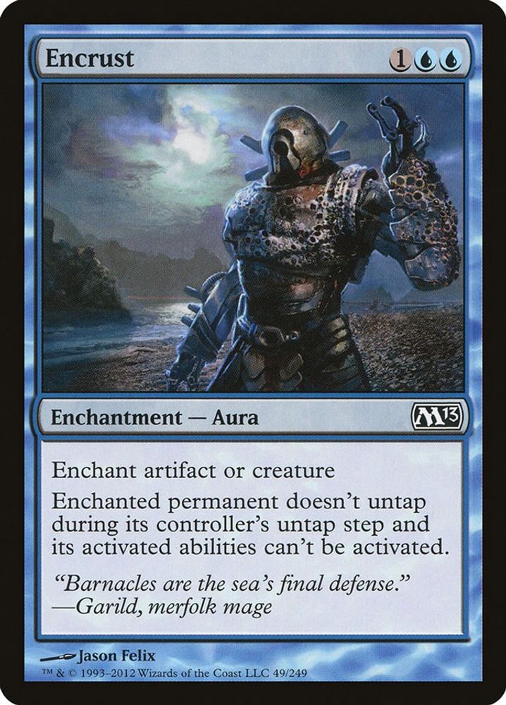 2012 Magic: The Gathering: Magic 2013 (M13) (M13) - Encrust (#49, Common) (, Near Mint)