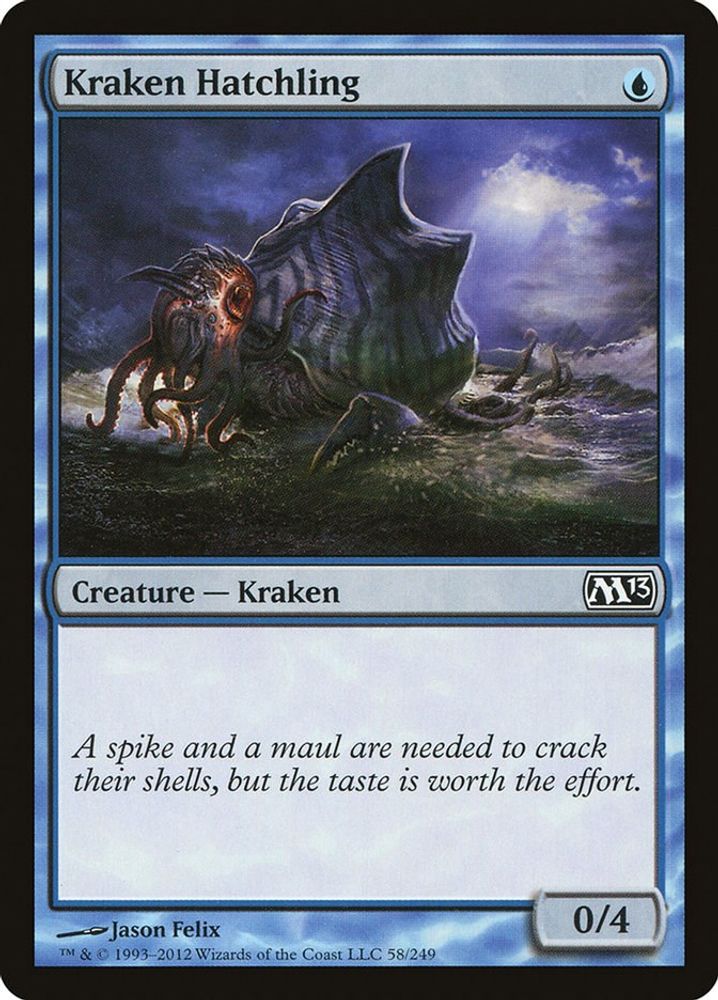 2012 Magic: The Gathering: Magic 2013 (M13) (M13) - Kraken Hatchling (#58, Common) (, Near Mint)