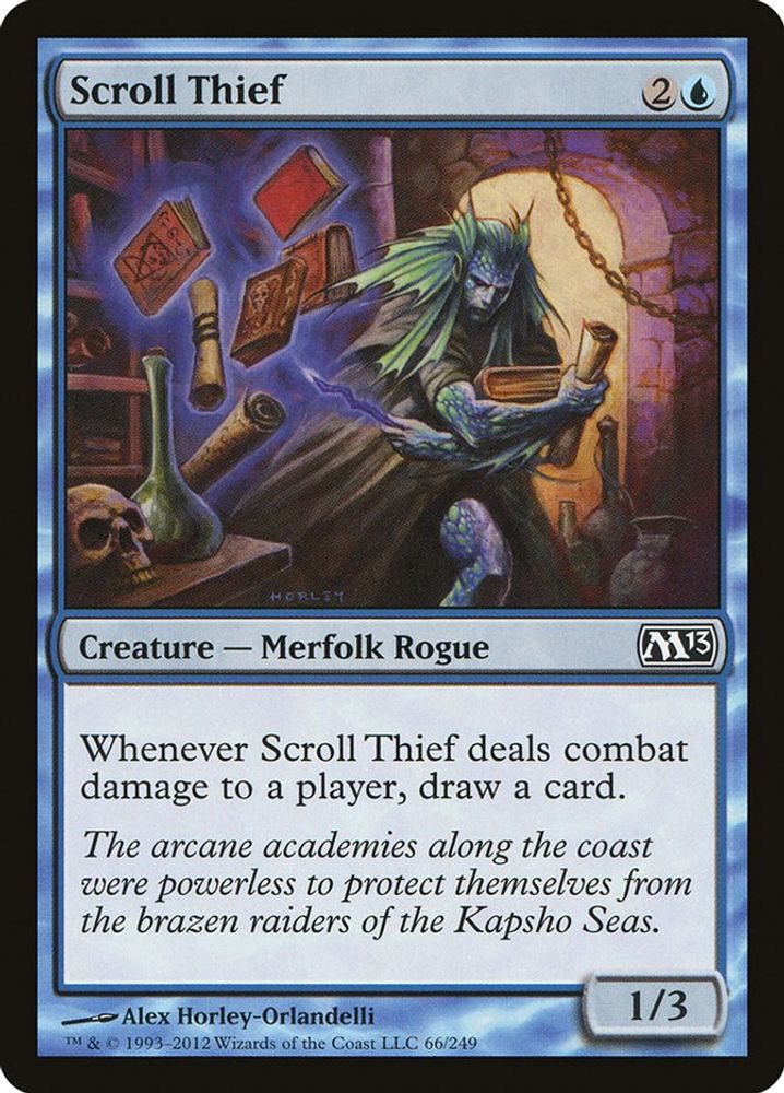 2012 Magic: The Gathering: Magic 2013 (M13) (M13) - Scroll Thief (#66, Common) (, Near Mint)