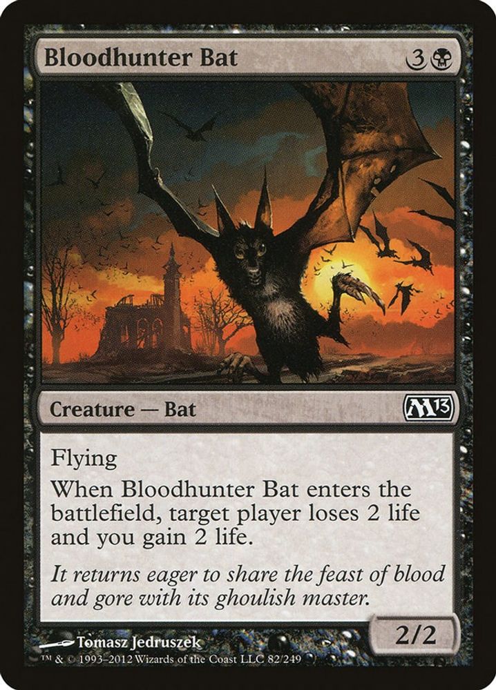 2012 Magic: The Gathering: Magic 2013 (M13) (M13) - Bloodhunter Bat (#82, Common) (, Near Mint)