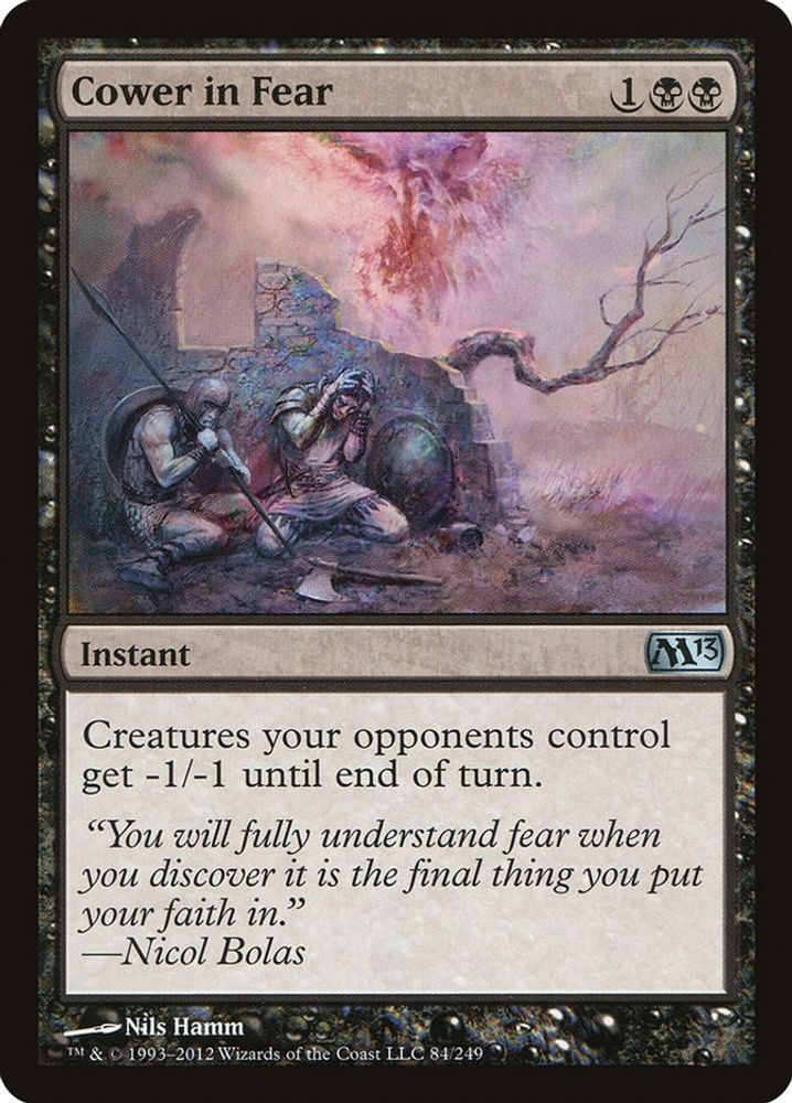 2012 Magic: The Gathering: Magic 2013 (M13) (M13) - Cower in Fear (#84, Uncommon) (, Near Mint)